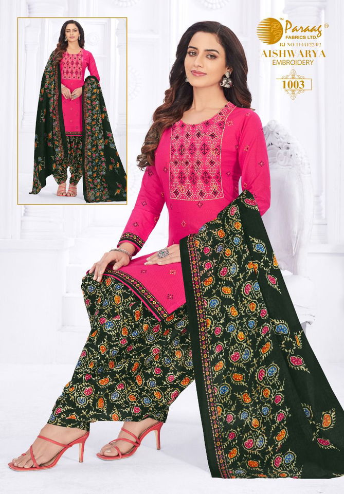 Paraag Aishwarya 1 Cotton Printed Regular Wear Ready Made Regular Wear Dress Collection